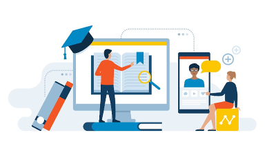 Mesmo com aulas em formato virtual, a Pós-Unifor proporciona ambiente para networking entre os alunos (Ilustração: Getty Images)