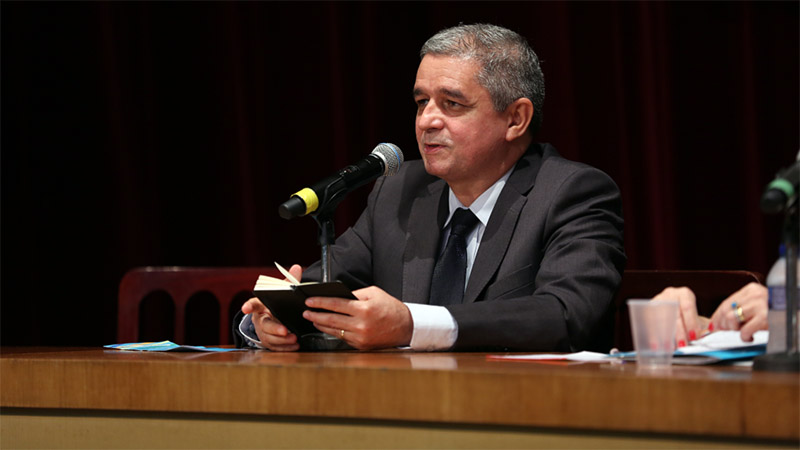 Professor Humberto Cunha, organizador do EIDC e coordenador do Grupo de Estudos e Pesquisas em Direitos Culturais - GEPDC (Foto: Ares Soares)