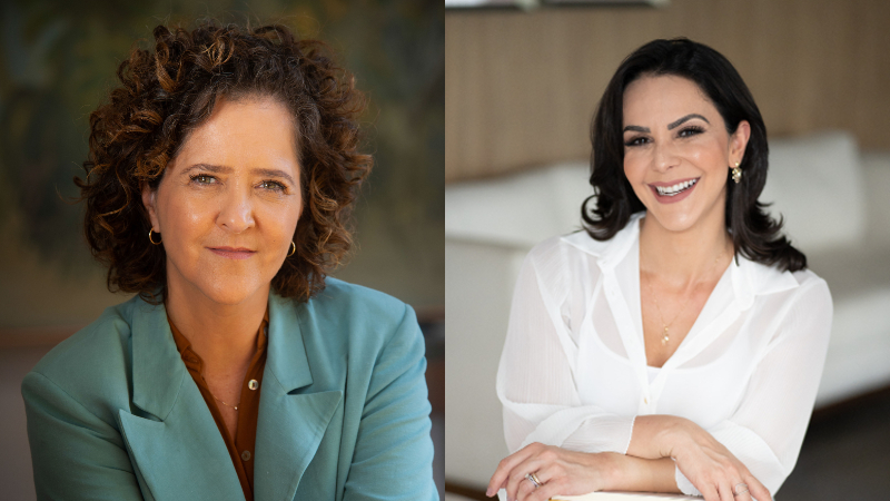 Além de escritora e jornalista, Carla Madeira (esquerda) também é publicitária. Maria Camila Moura (direita) é psicóloga clínica (Foto: Divulgação)