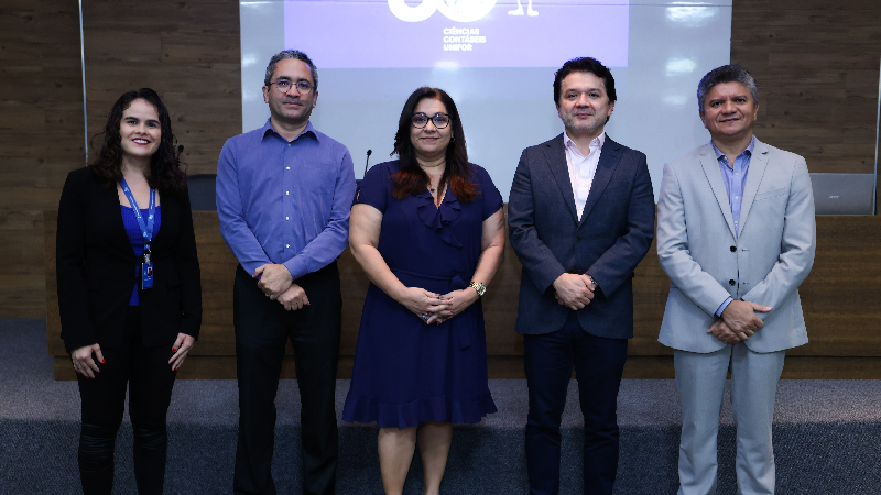 Anna Beatriz Maia, Aloísio Carvalho, Alexandra Siebra, Neuri Freitas e Marconi da Silva (Foto: Ares Soares)