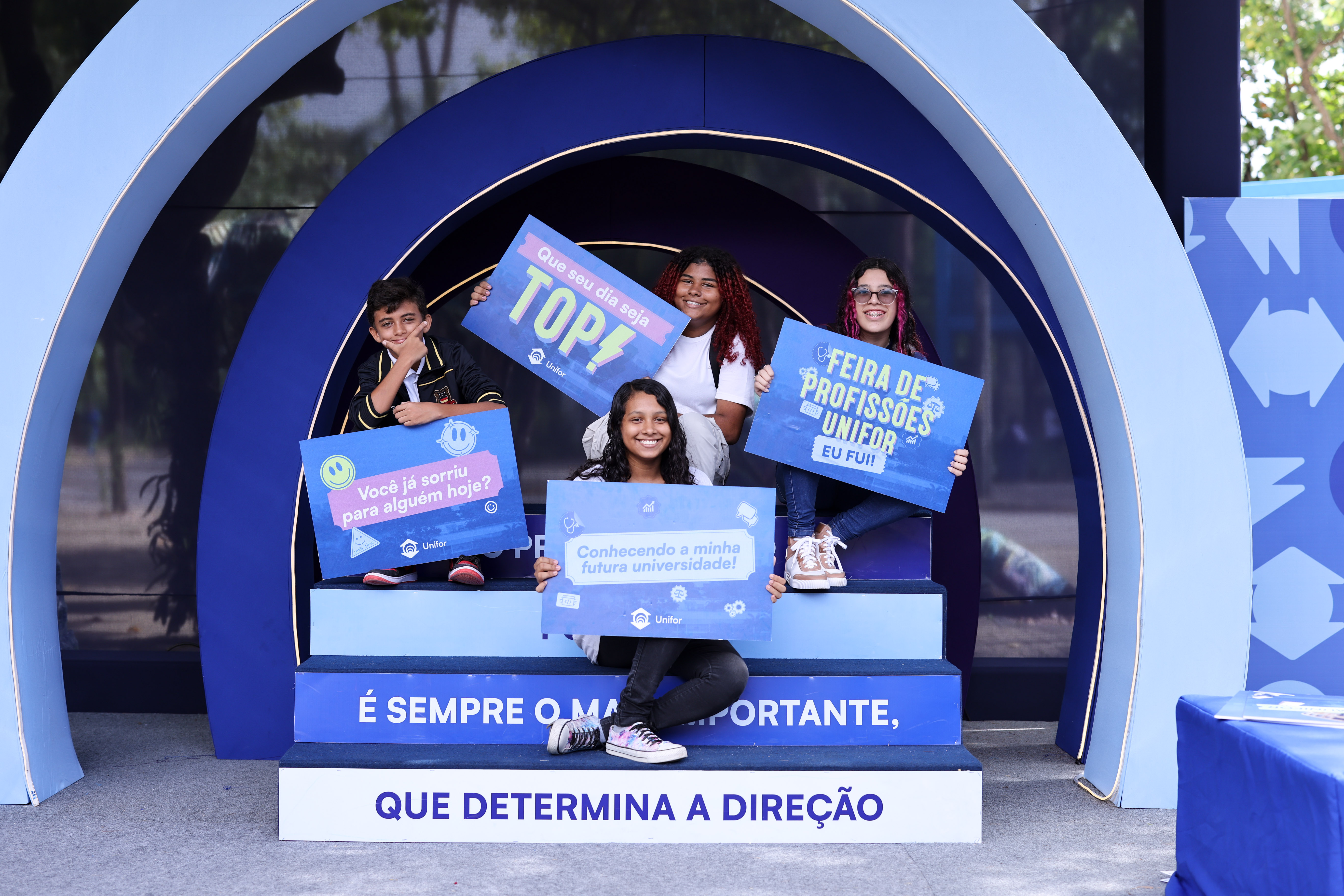 Alunos no campus Unifor