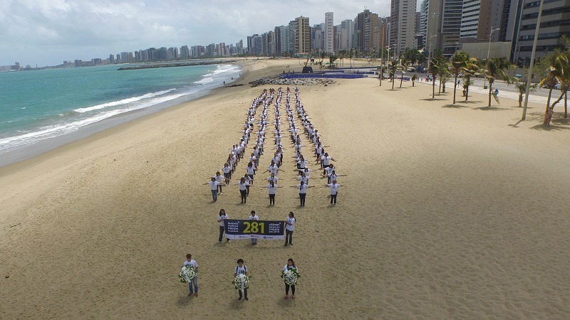 O evento integra um movimento global que faz alusão ao ‘Dia Mundial em Memória às Vítimas de Acidentes de Trânsito’