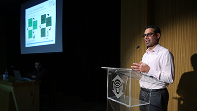 Abdulgafoor M. Bachani, Phd em saúde pública, em palestra na UNIFOR.